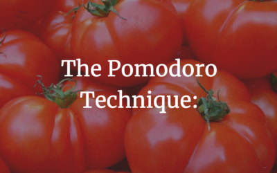 The Pomodoro Technique: